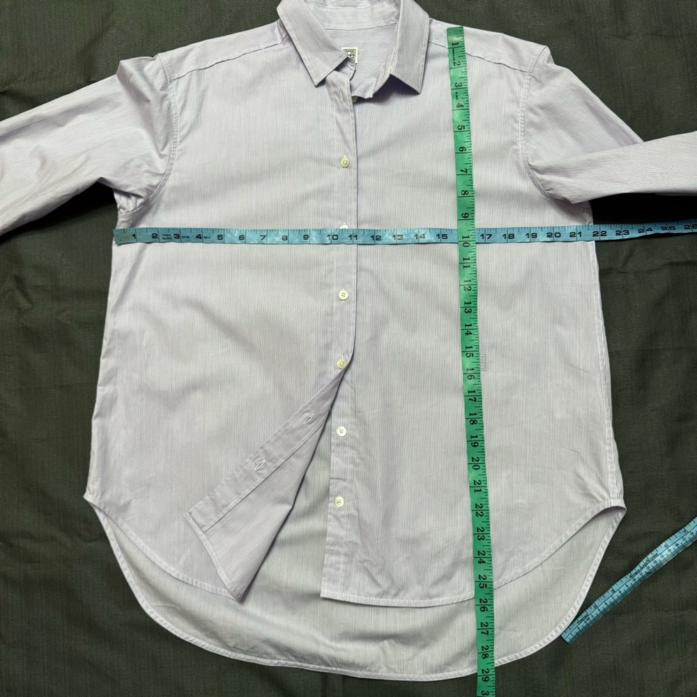 Toteme Lavender Button Down Shirt - Picture 8 of 9
